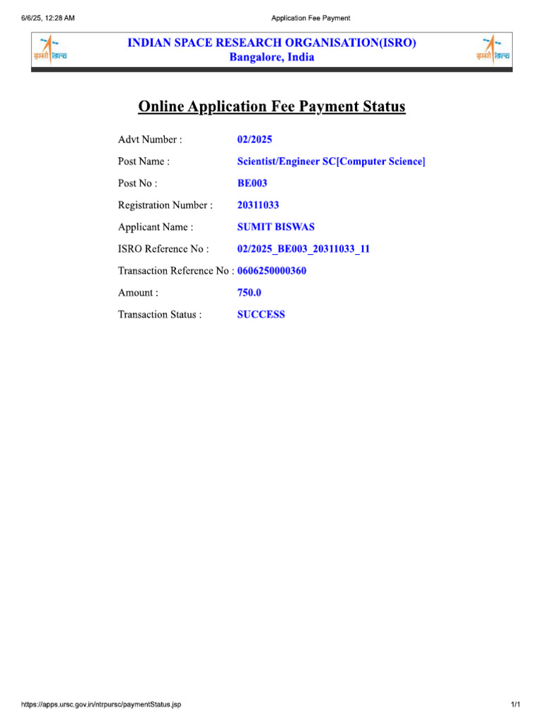 ISRO | PDF