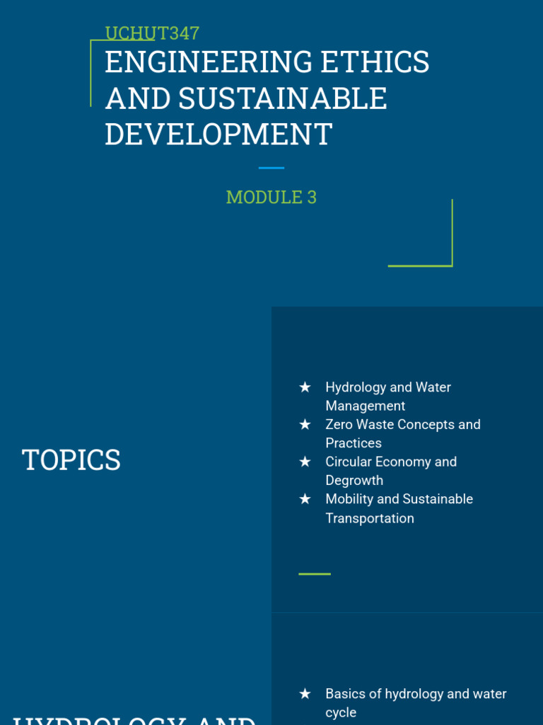 Eesd - Uchut347 - Module 3 | PDF | Water | Water Cycle