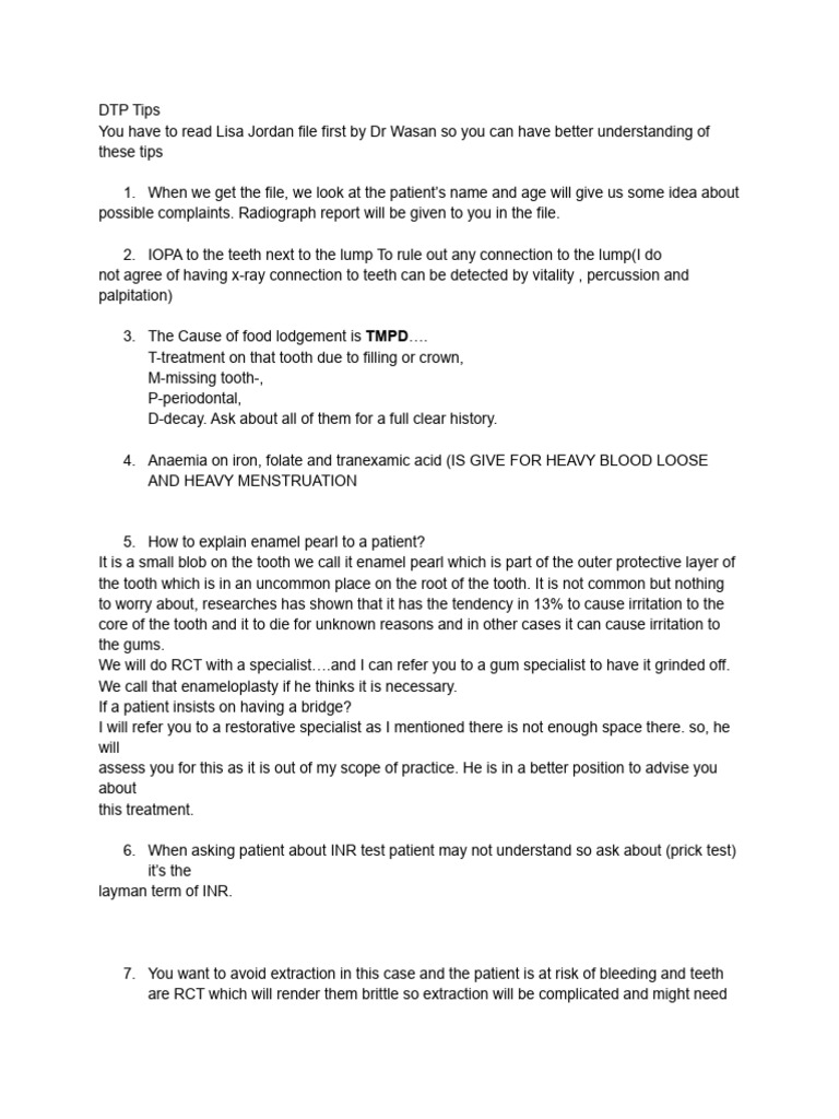 DTP Tips | PDF | Dentures | Dental Implant