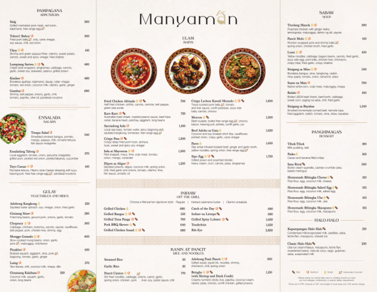 Manyaman Menu A3 DIGITAL | PDF