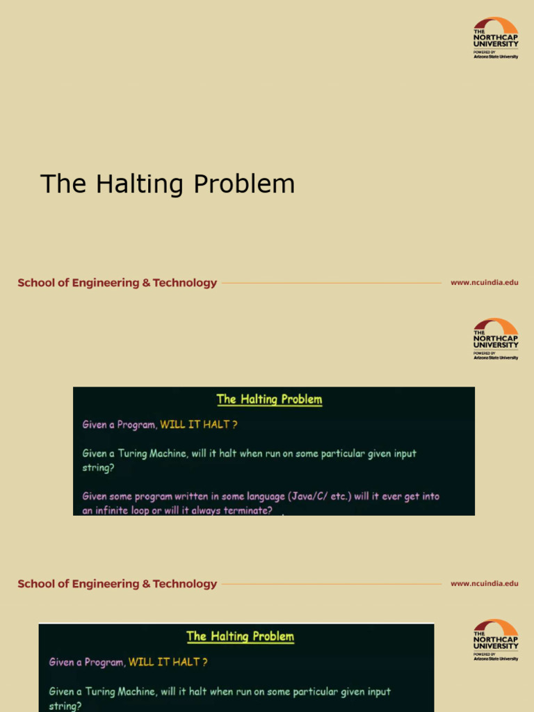 Lect22 - The Halting Problem | PDF