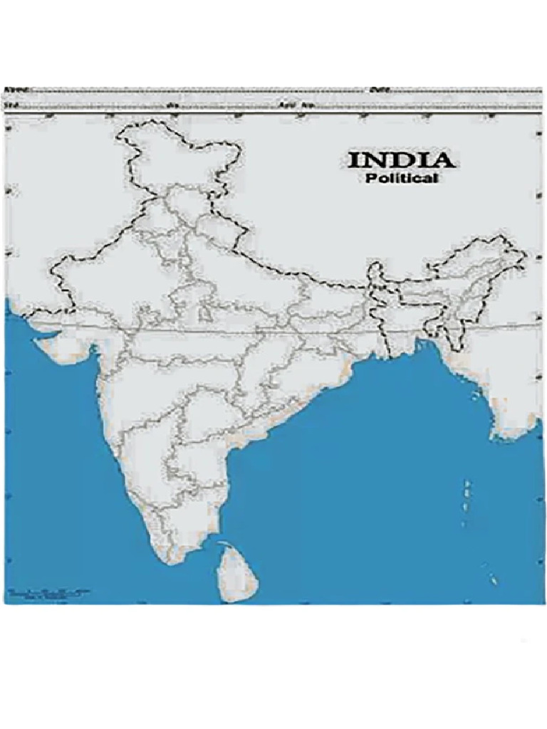 Practice Map of India Political Pack of 100 Maps Small Size Outline ...