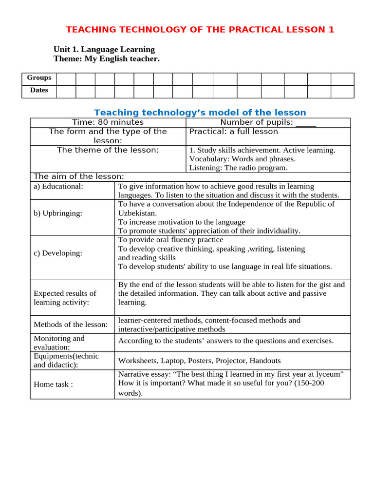 Practical English Teaching Strategies | PDF | Teachers | Fluency