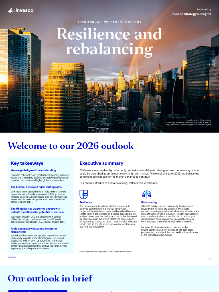 2026 Annual Investment Outlook Resilience and Rebalancing Retail | PDF ...