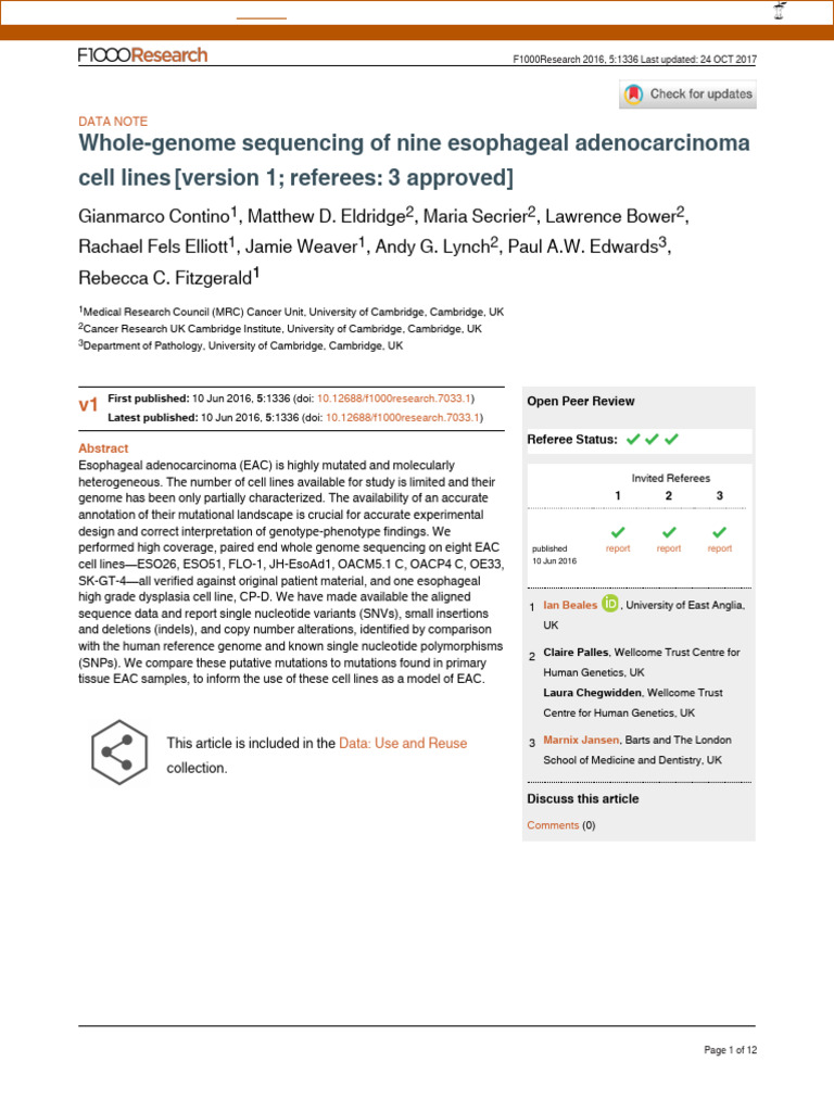 189162985 | PDF | Mutation | Single Nucleotide Polymorphism