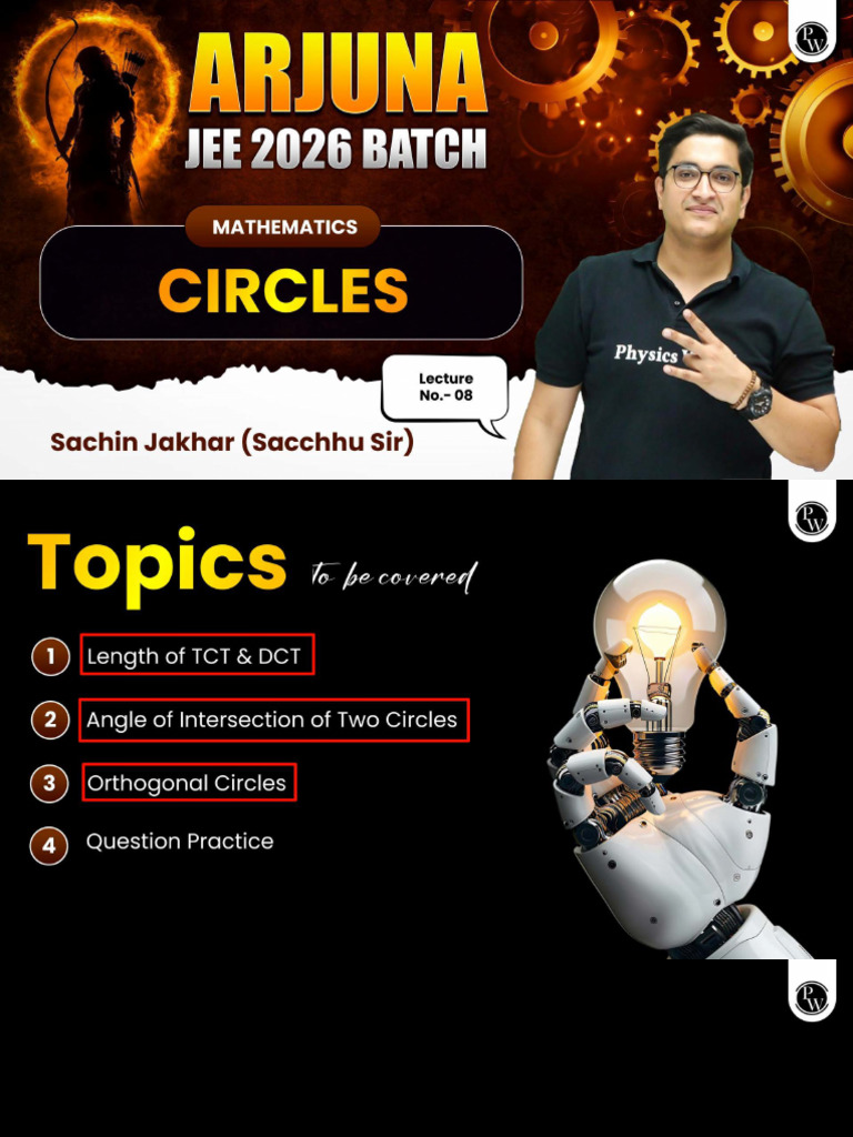 Circles 08 _ Class Notes | PDF