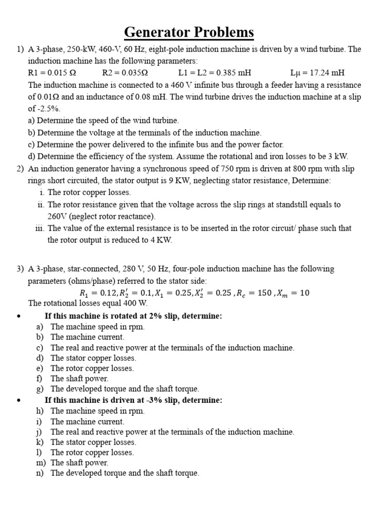 Induction Machine Performance Analysis | PDF