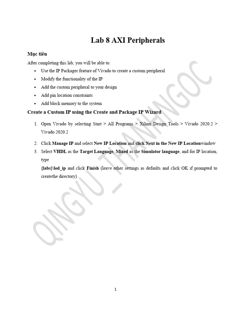 Lab 8 Axi4 Slave Interface | PDF | Computer File | Hardware Description ...