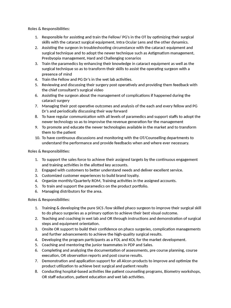 Roles | PDF