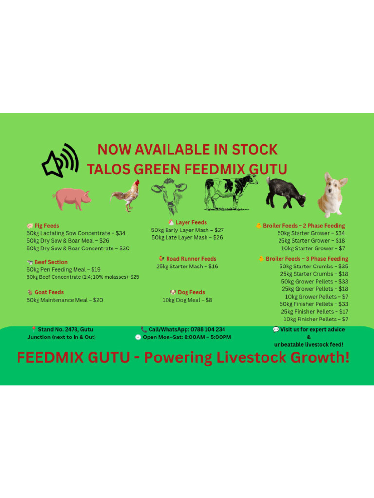 Feedmix Gutu - Flier | PDF