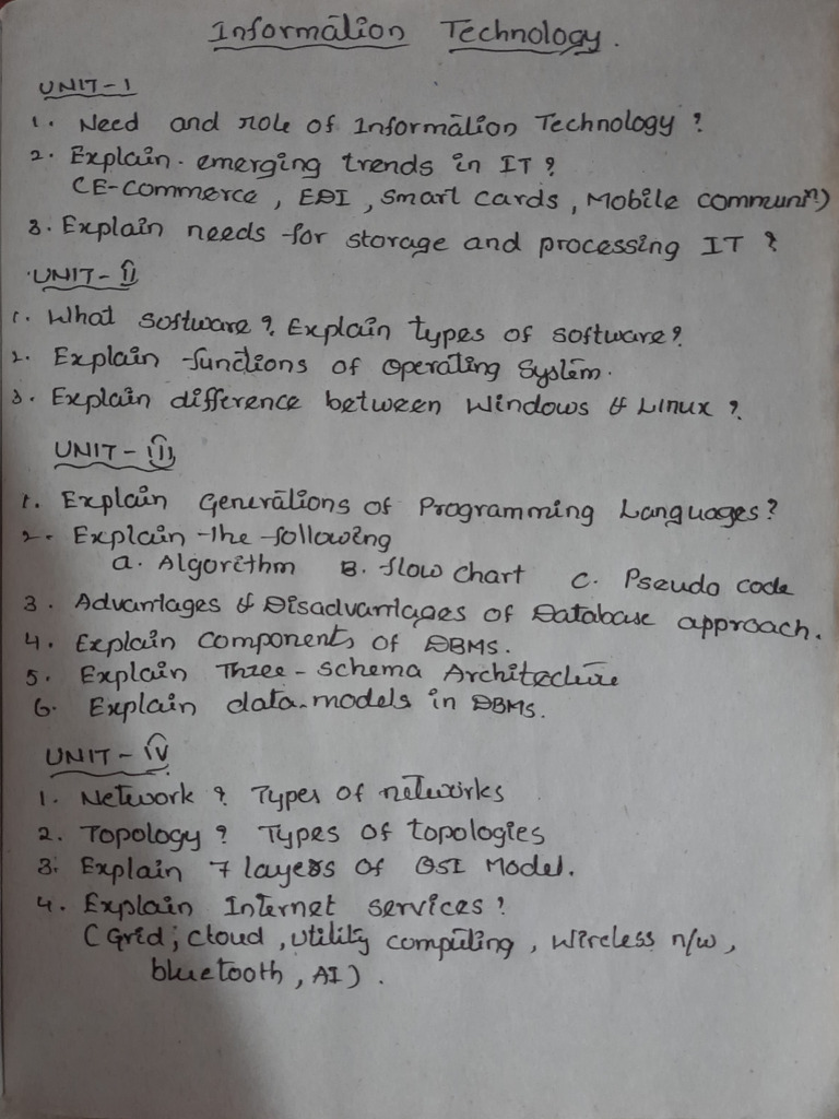 Overview of Information Technology Concepts | PDF