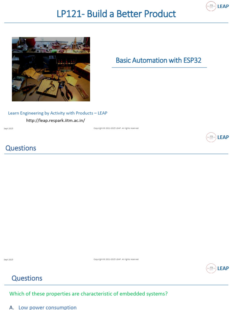 ESP32 Automation Basics Guide | PDF | Relay | Light Emitting Diode