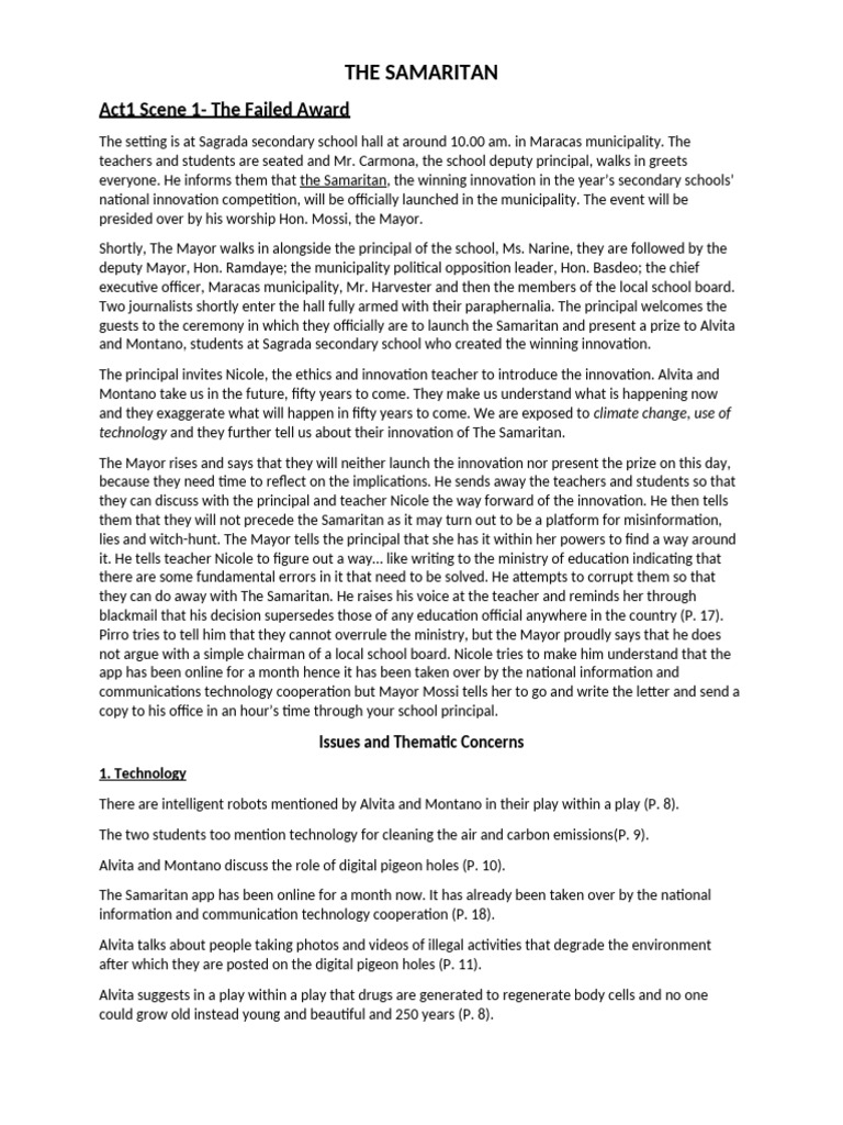 The Samaritan Notes p3 | PDF | Corruption | Police