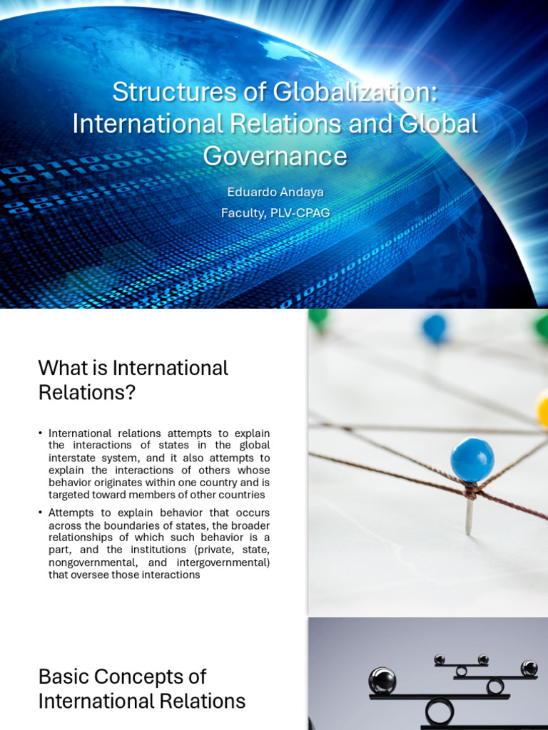 Globalization: International Relations Insights | PDF | United Nations | International Relations