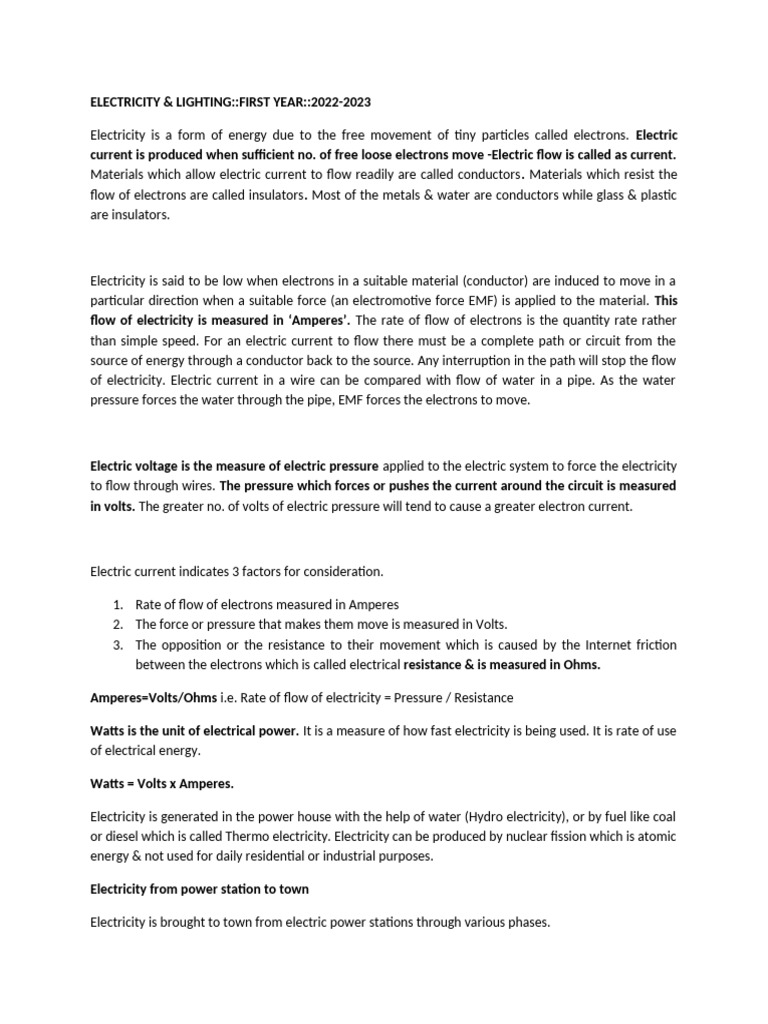 Understanding Electricity Basics and Wiring | PDF | Incandescent Light ...