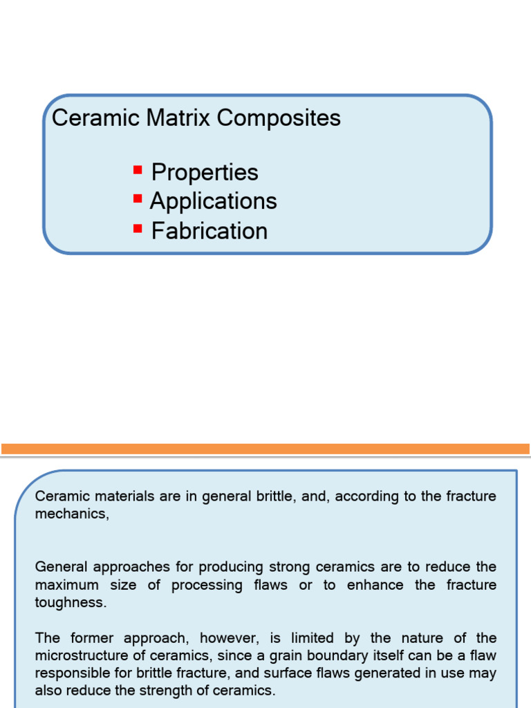 Ceramic Matrix Composites Overview | PDF | Composite Material | Fracture