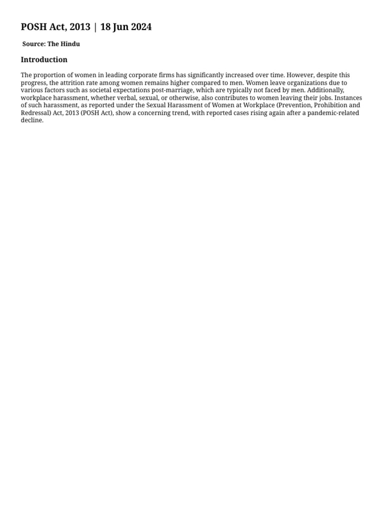 Drishtijudiciary.com Editorial Posh-Act-2013 Print=2 | PDF | Sexual ...