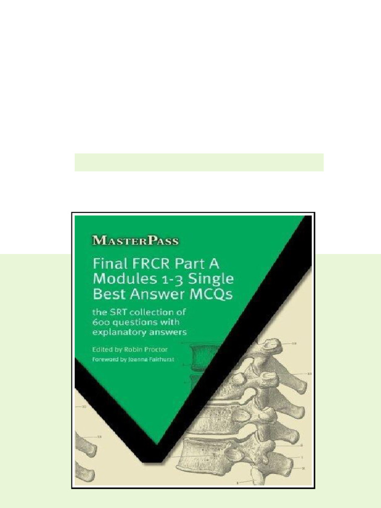 (Ebook) Final FRCR Part A Modules 1-3 Single Best Answer MCQS ...
