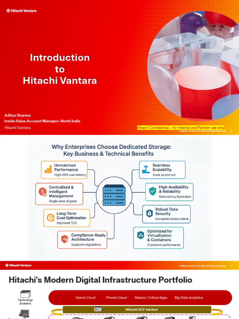 Hitachi Vantara Digital Infrastructure Overview | PDF | Cloud Computing ...