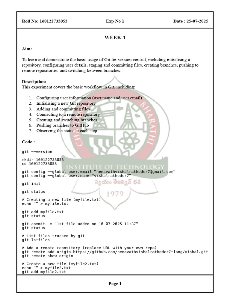 Git Basics: Version Control Tutorial | PDF | Version Control | Computing