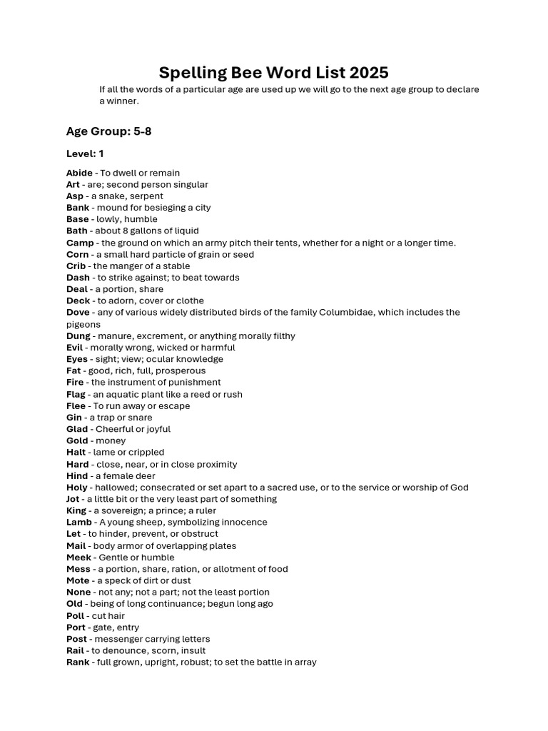 Spell Bee 2 | PDF | Salvation | Columbidae