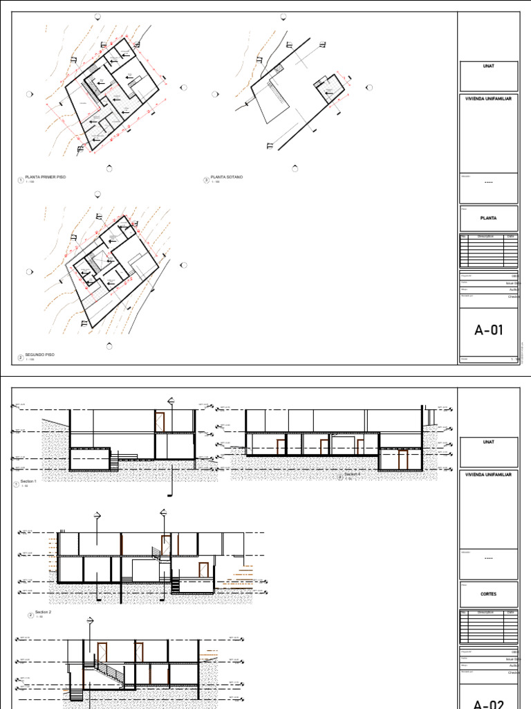 Planos de Vivienda Unifamiliar | PDF