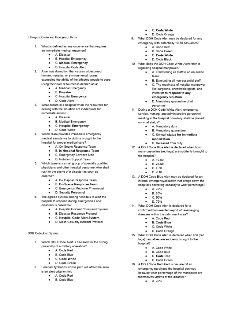 Hospital Emergency Codes Explained | PDF | Cardiopulmonary ...