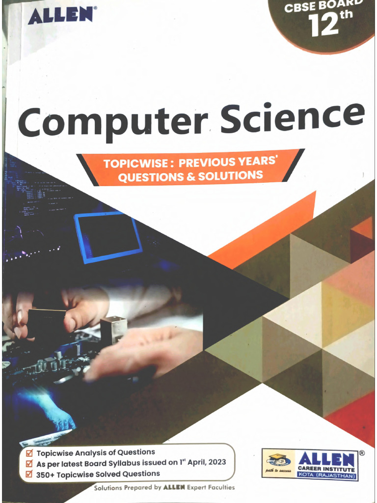 Comp - Sci ALLEN PYQ (1) - Compressed | PDF