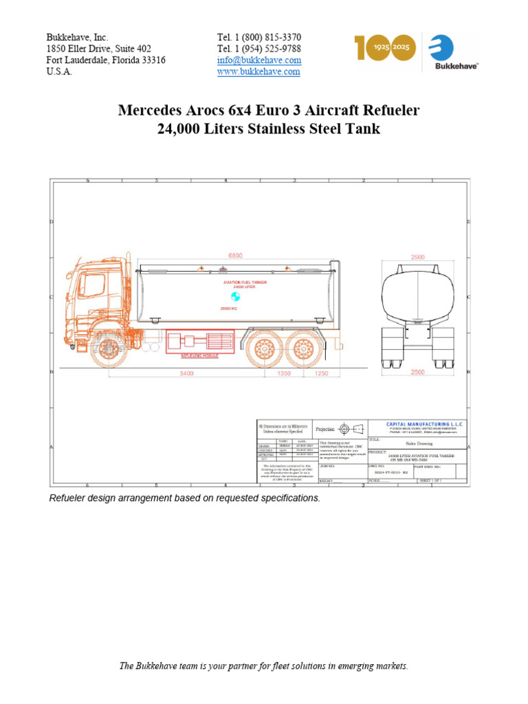 Aircraft Fuel Tanker Truck Specifications | PDF | Truck | Axle