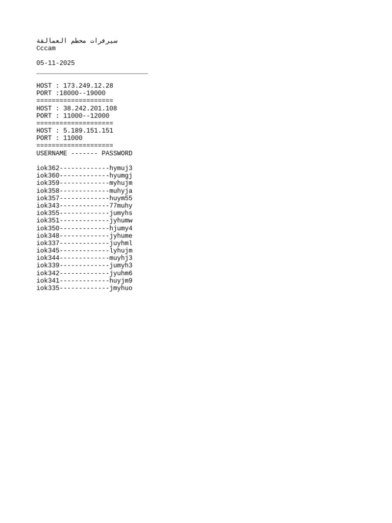 Cccam+05-11+ | PDF