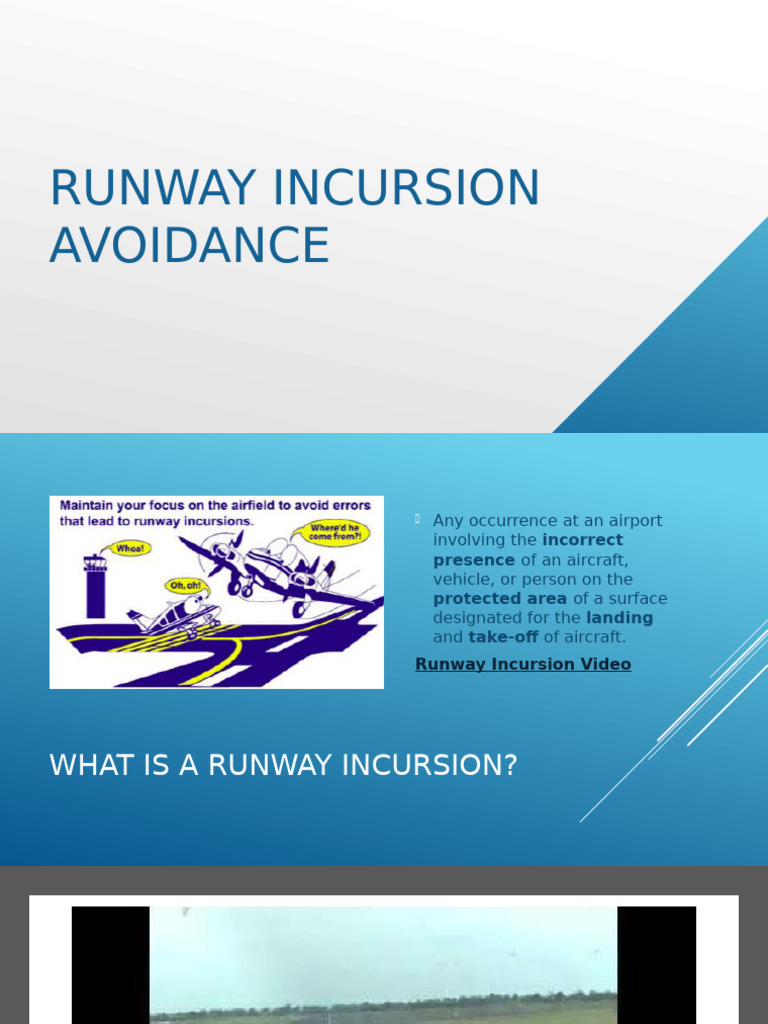 Runway Incursion Avoidance Guide | PDF | Air Traffic Control | Runway