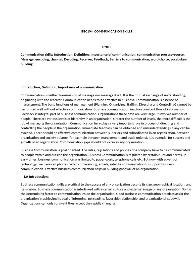 Essential Business Communication Skills | PDF | Communication ...