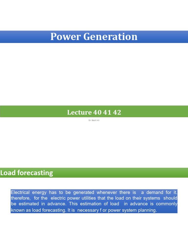 Load Forecasting for Power Systems | PDF | Forecasting | Electrical Grid