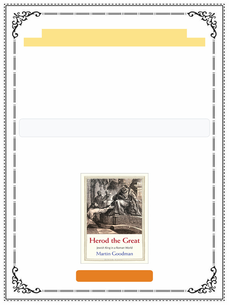 Herod The Great Martin Goodman Ebook Full Unlock Version | PDF | Mark ...
