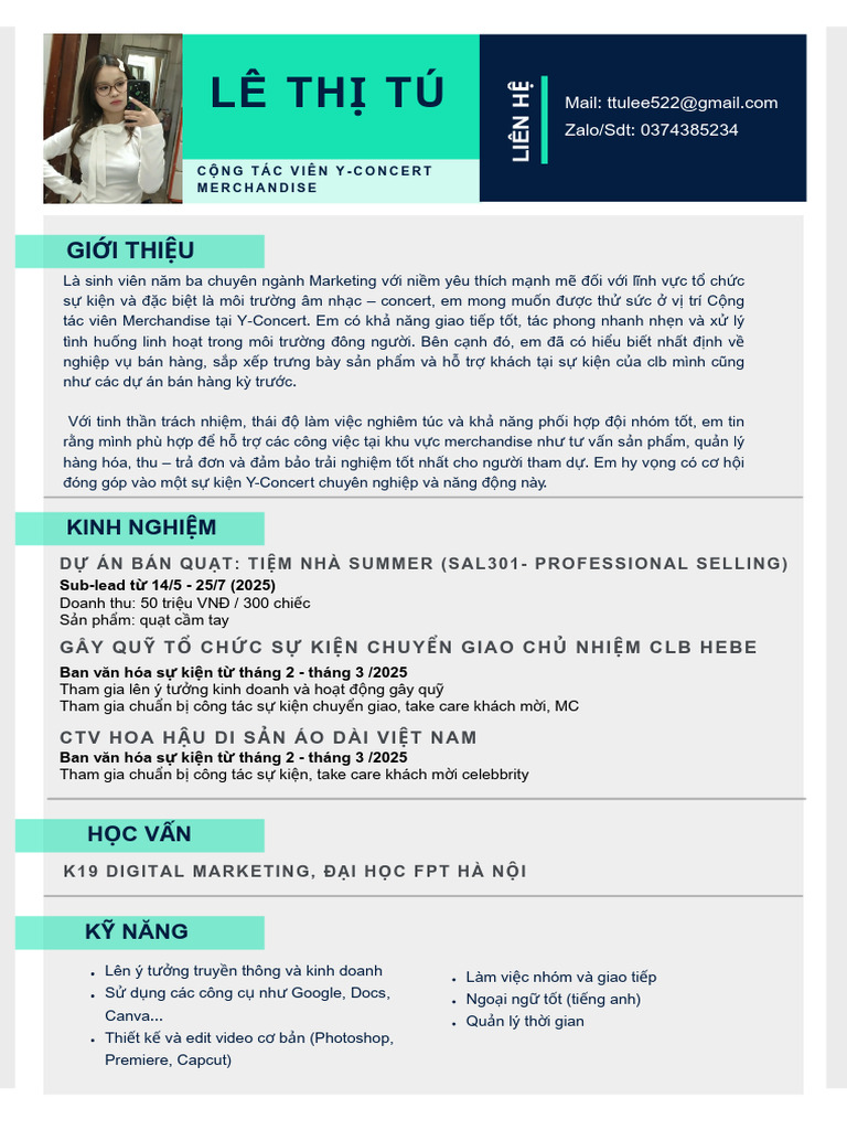 Le Thi Tu CTV y Merchandise | PDF