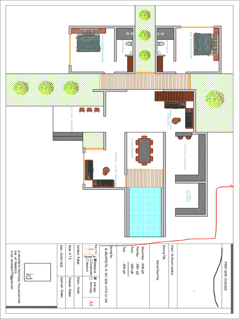 MR - Shamil Vailathur Ground Floor Plan | PDF