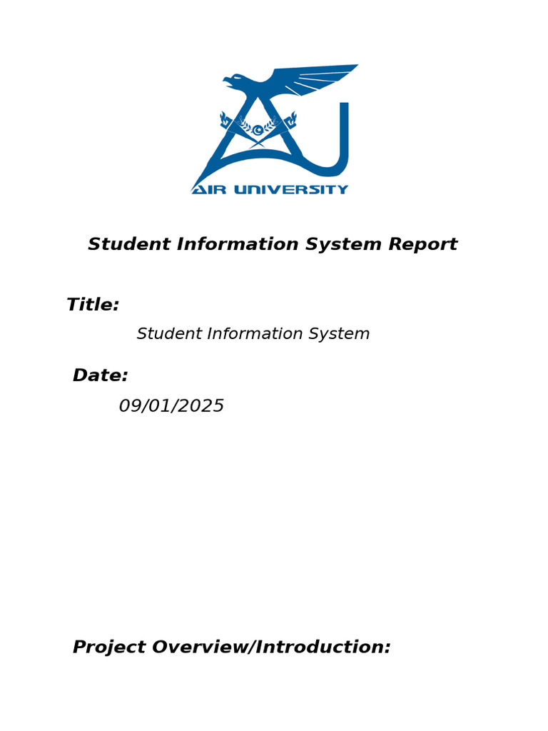 Student Information System Overview | PDF | User (Computing) | Login