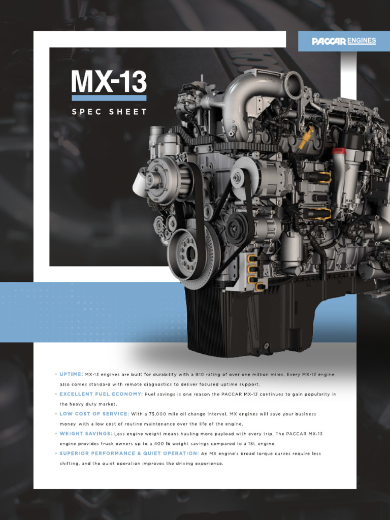 mx-13 Spec Sheets Highquality | PDF | Vehicles | Motor Vehicle