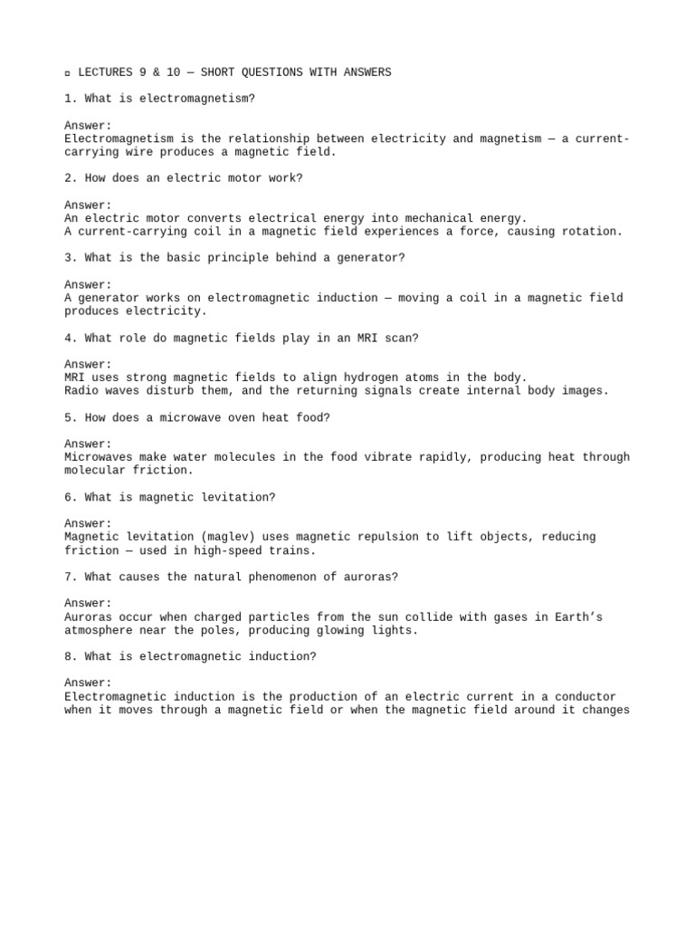 Lectures 9&10 | PDF