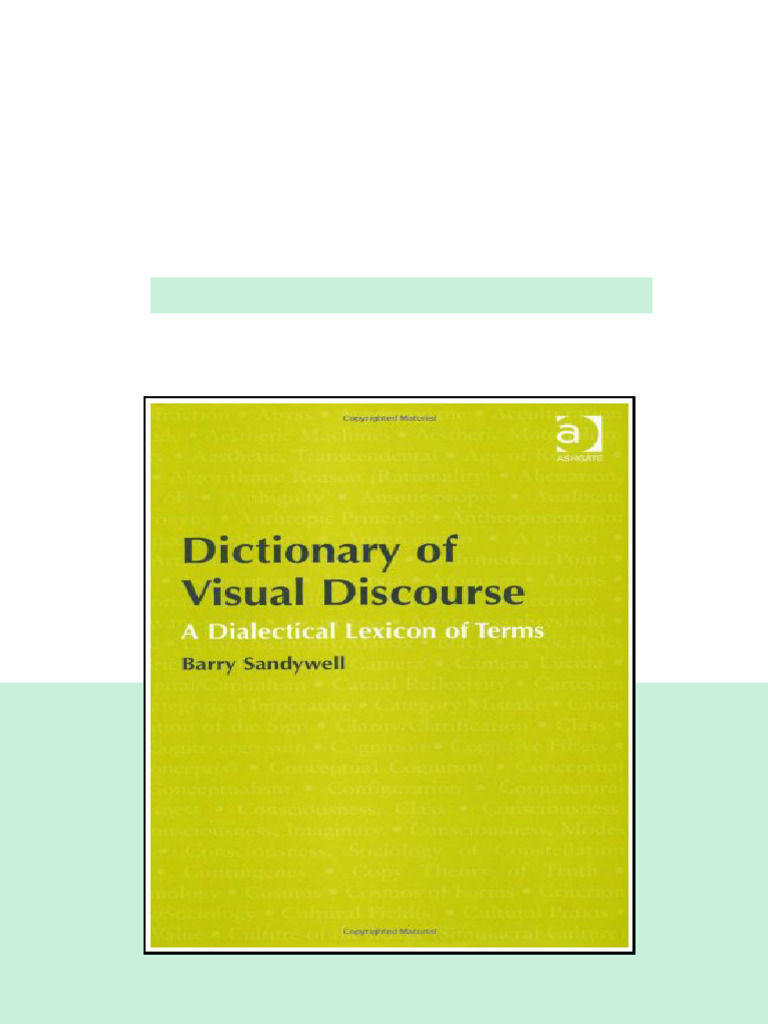 Dictionary Of Visual Discourse A Dialectical Lexicon Of Terms Barry ...