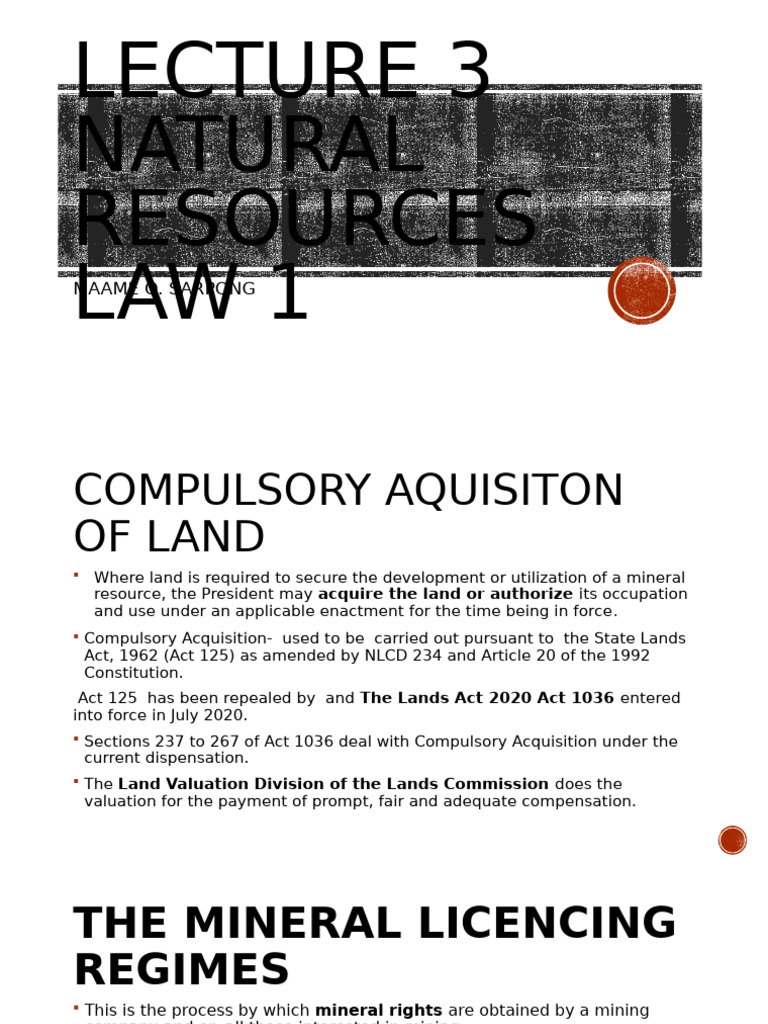 Lecture 3 1 | PDF | Lease | Mining