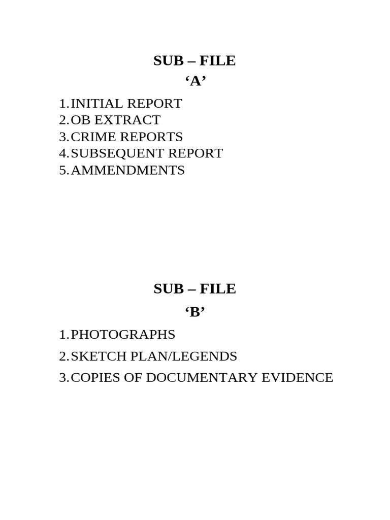 SUB FILE A -J | PDF