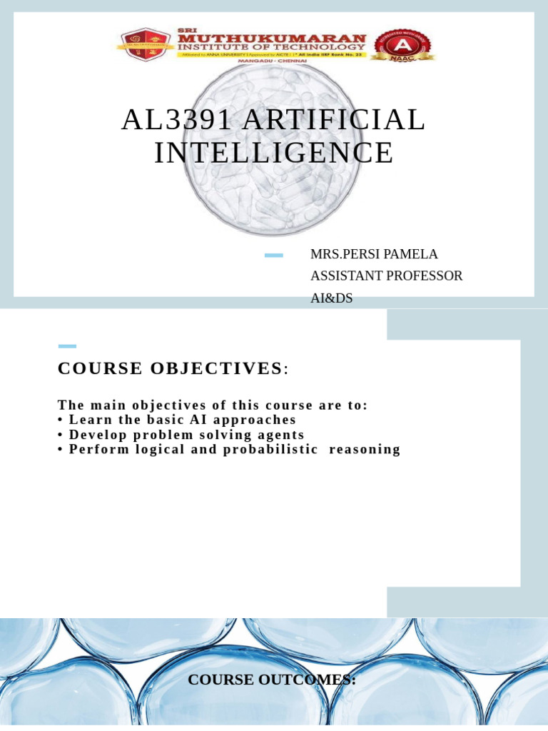895082921 Ppt Al3391 Artificial Intelligence | PDF | Artificial ...