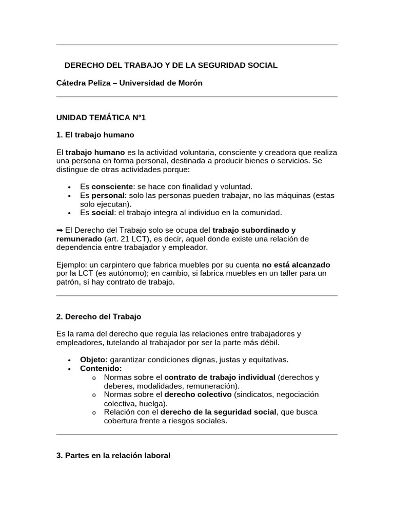 Derecho del Trabajo y Seguridad Social | PDF | Derecho laboral ...