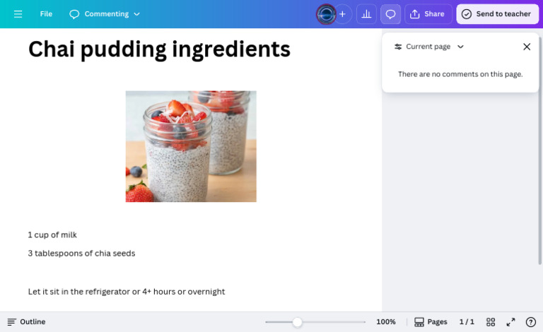 Chai Pudding - Doc | PDF