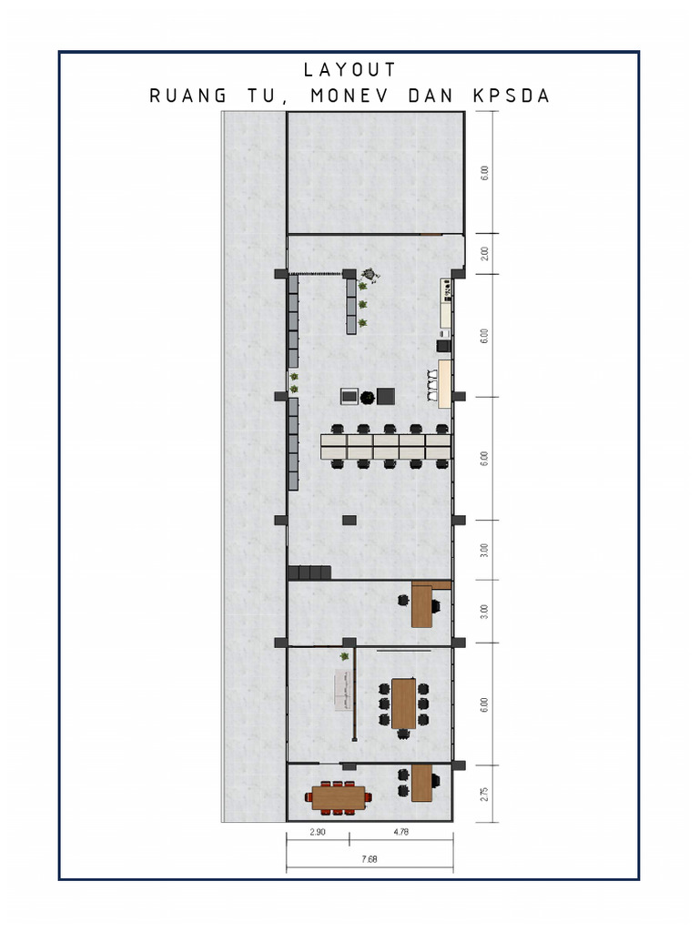 Layout Ruang untuk Monev dan KPSDA | PDF