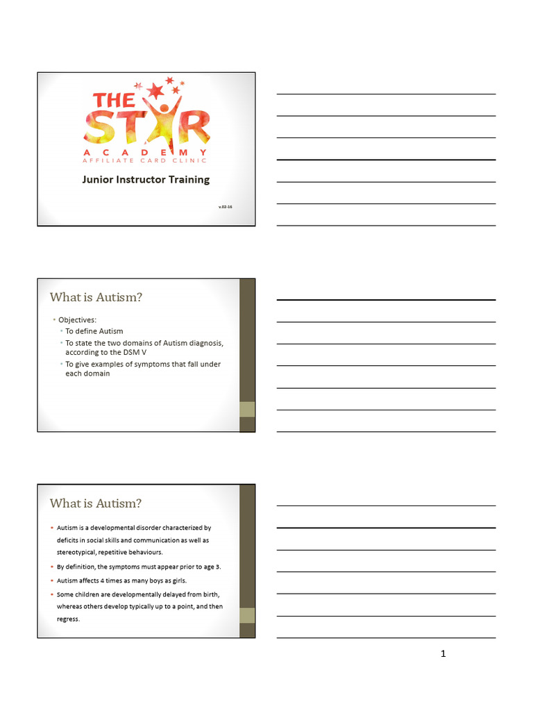 Autism Overview and ABA Training Guide | PDF | Autism | Mental Disorder