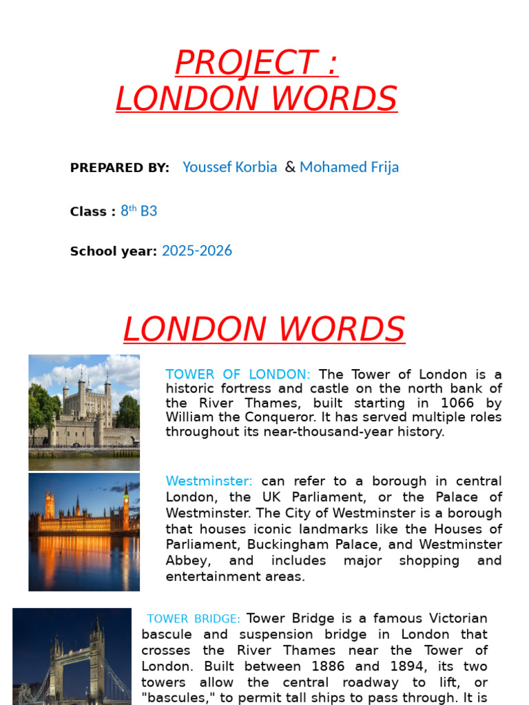 London Words | PDF