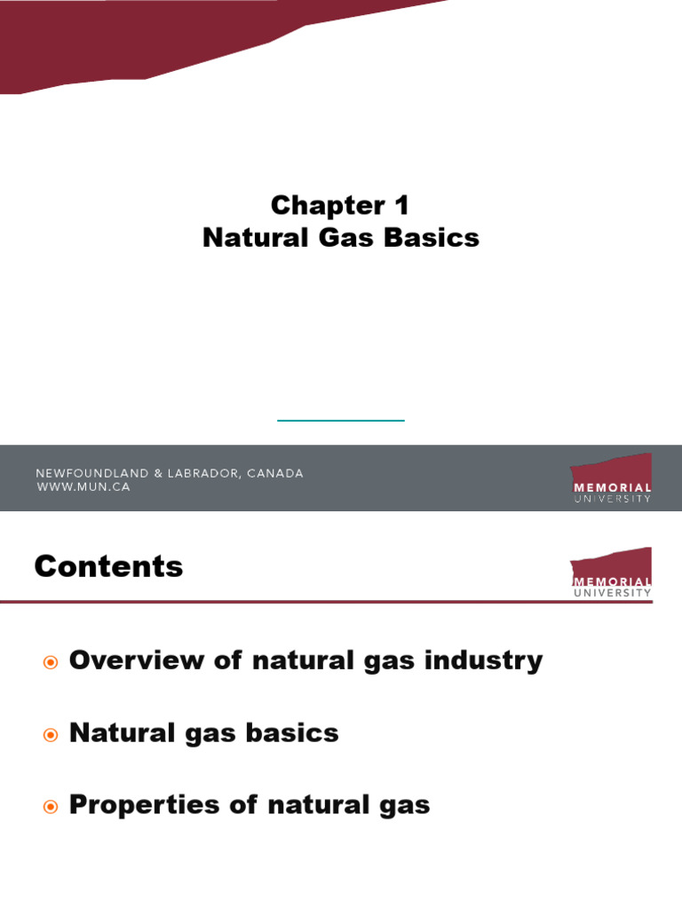 Chapter 1_Introduction of Natural Gas_W2023_D2L | PDF | Natural Gas | Gases