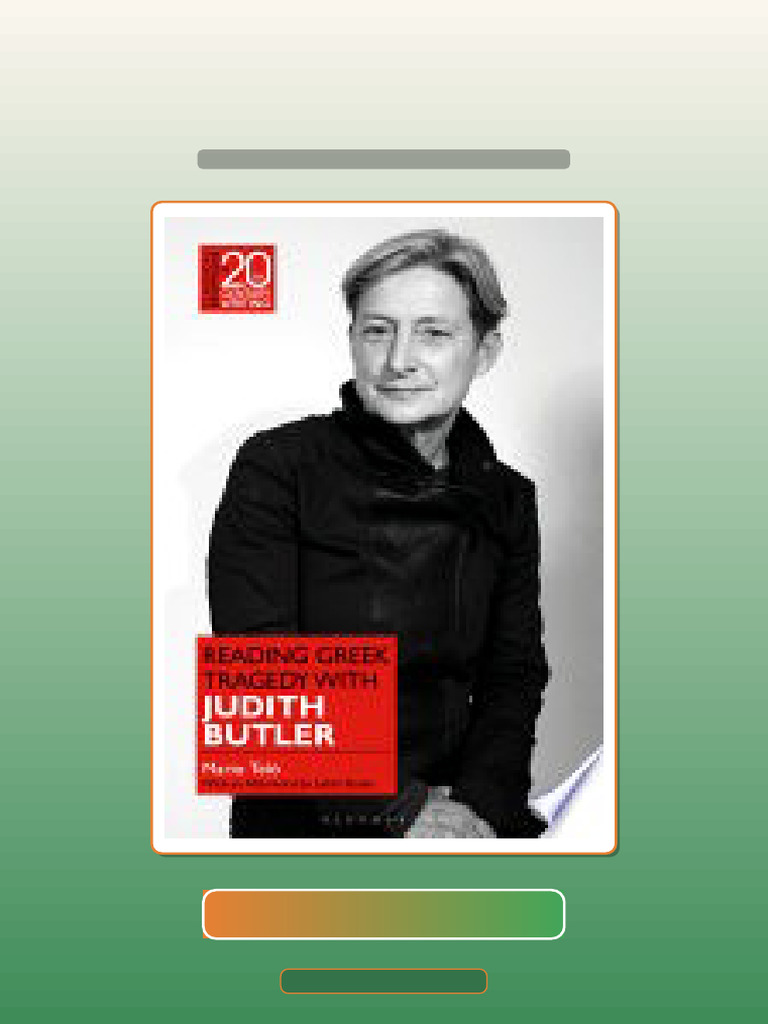 Test Bank for Reading Greek Tragedy With Judith Butler 1st Edition ...